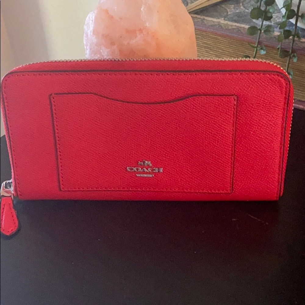NEW! Red Coach Wallet
